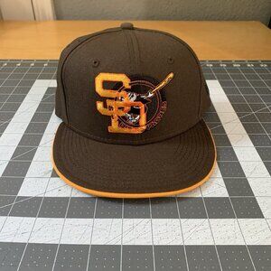 New Era 59Fifty Hat Men 7 San Diego Padres Cooperstown Swinging Friar Fitted SD